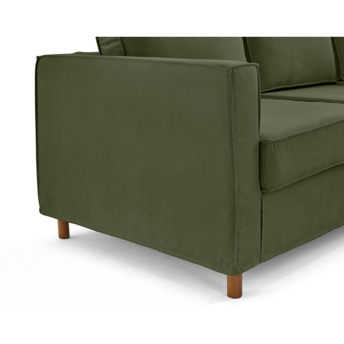 LISA DESIGN Jake - canapé déhoussable d'angle droit 5 places en tissu