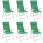 Voir la diapositive 4 : VIDAXL Coussins de chaise a dossier haut lot de 6 vert tissu oxford