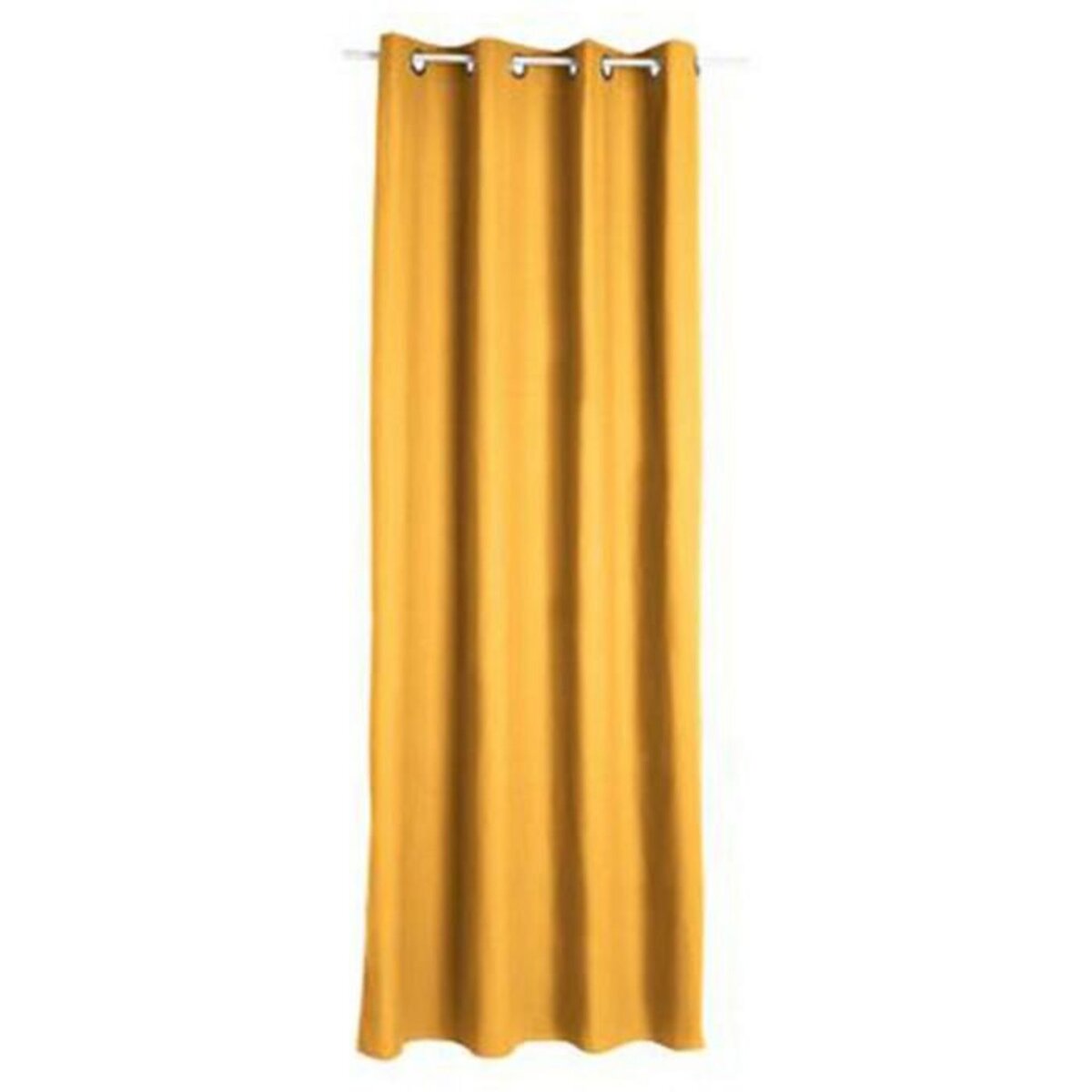 ATMOSPHERA Rideau à Oeillets  Panama II  140x260cm Ocre