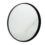 Paris Prix Miroir Mural Rond Design  Bord Métal  60cm Noir