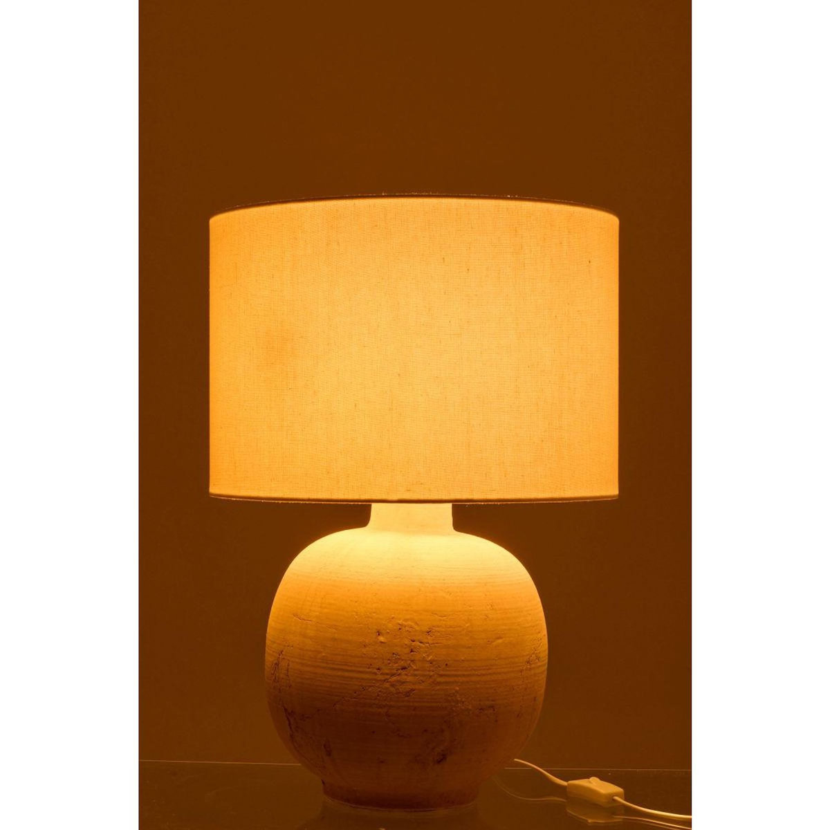 Paris Prix Lampe à Poser en Céramique  Balle  57cm Beige