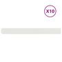 Voir la diapositive 2 : VIDAXL Bordures de pelouse 10 pcs blanc 10x103 cm acier lamine a froid