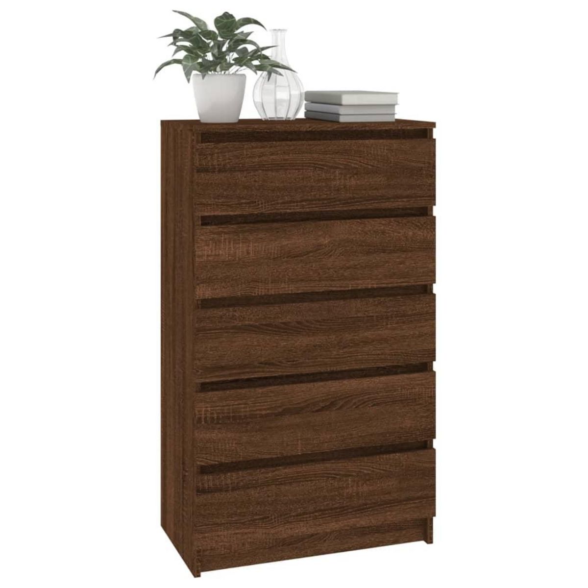 VIDAXL Commode Chene marron 60x36x103 cm Bois d'ingenierie
