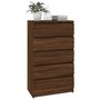 Voir la diapositive 4 : VIDAXL Commode Chene marron 60x36x103 cm Bois d'ingenierie