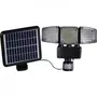 LUMI JARDIN LUMI JARDIN Projecteur solaire Blackburn - 3 tetes - H 23 cm - Noir