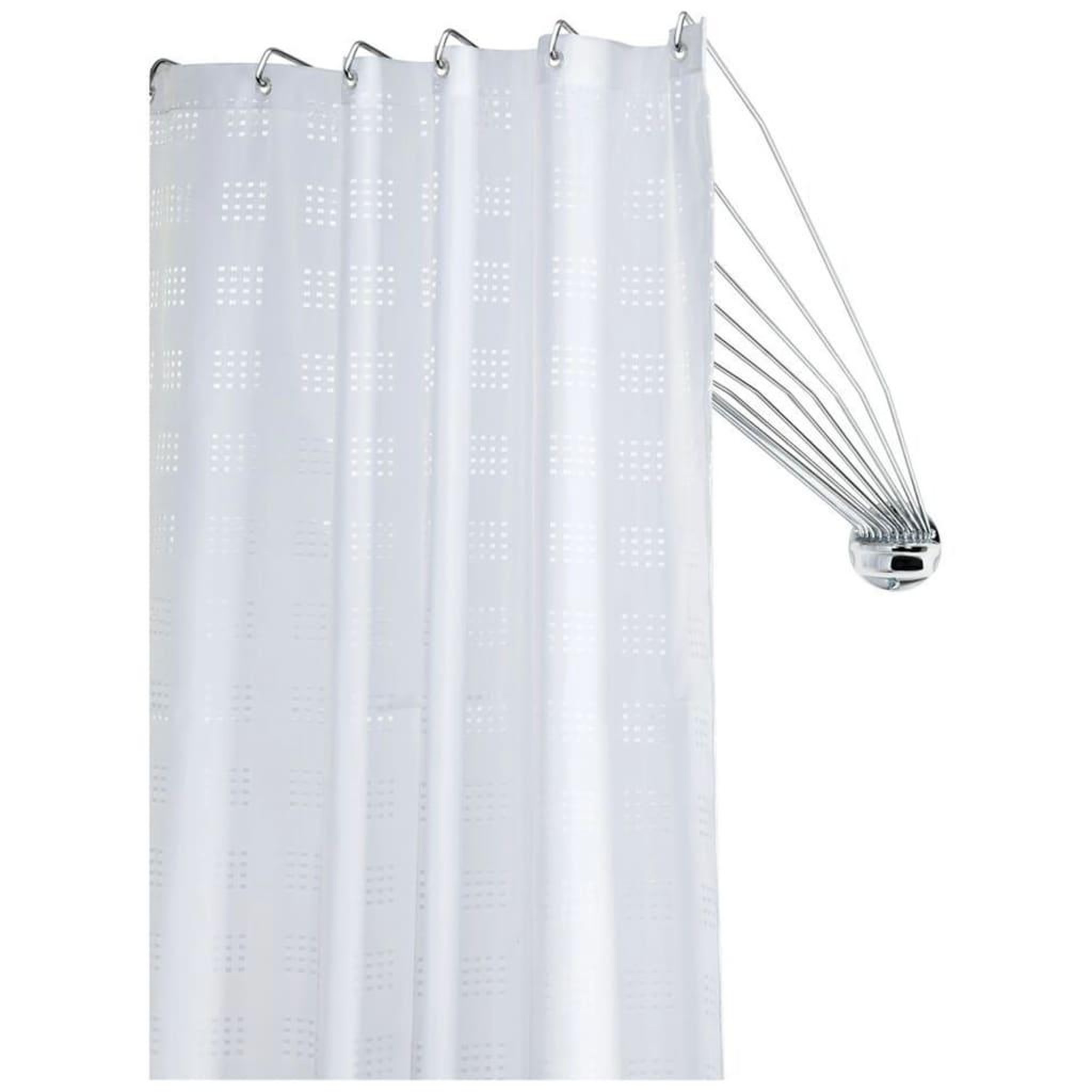 Voir la diapositive 2 : SEALSKIN Sealskin Rail pour rideau de douche Umbrella