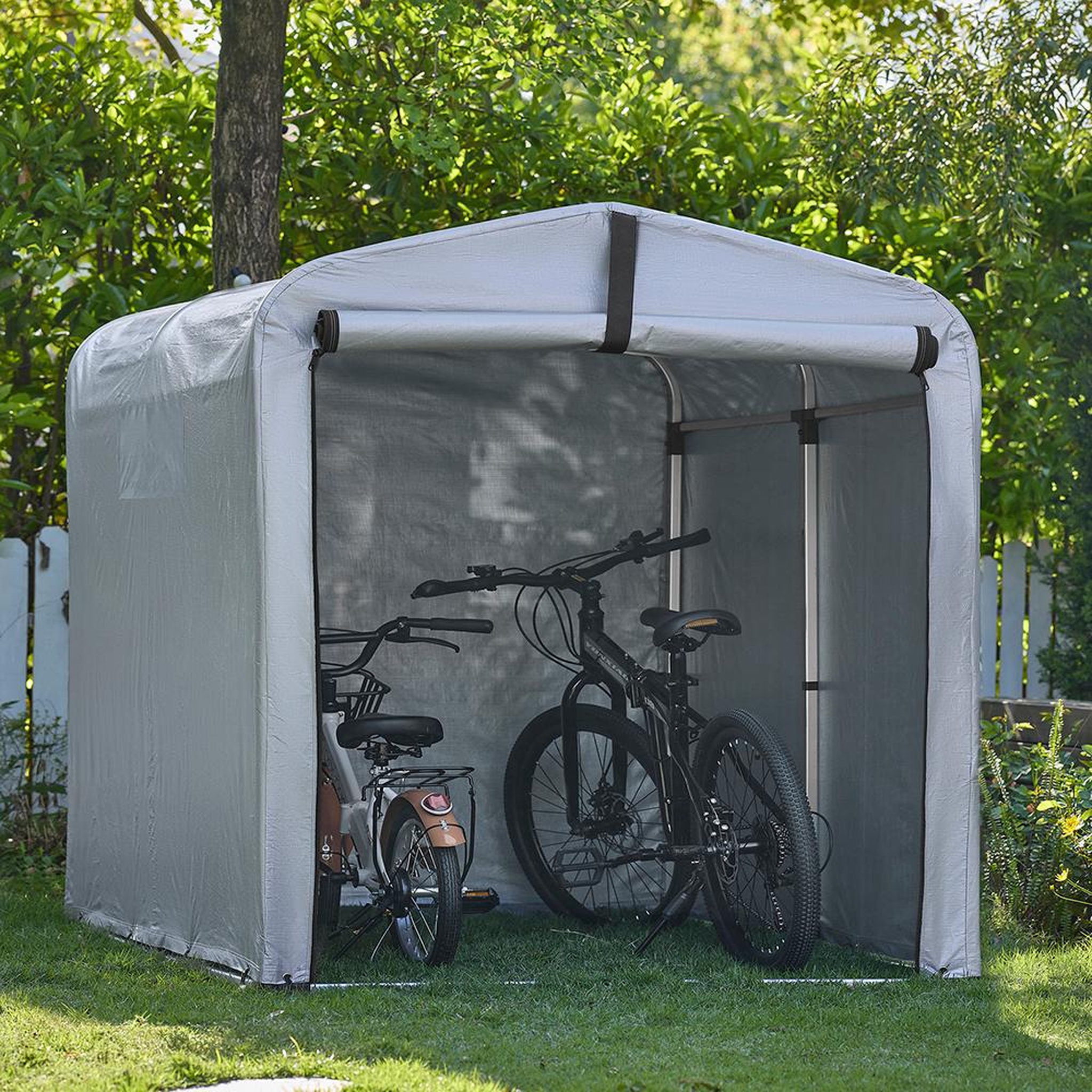 Voir la diapositive 2 : SOBUY SoBuy - Abri À Vélos 1 porte - Fonctionnel - KLS11-V