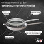 Voir la diapositive 3 : ELO Lot de 2 poêles de 24 et 32 cm avec couvercles Elo Relief Solution sans PFAS