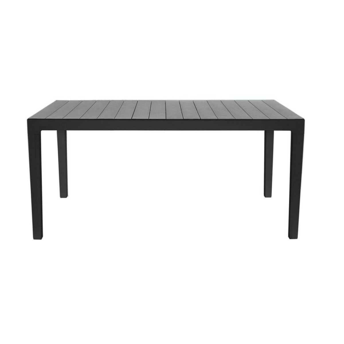 Table de jardin résine gris anthracite HARMONY