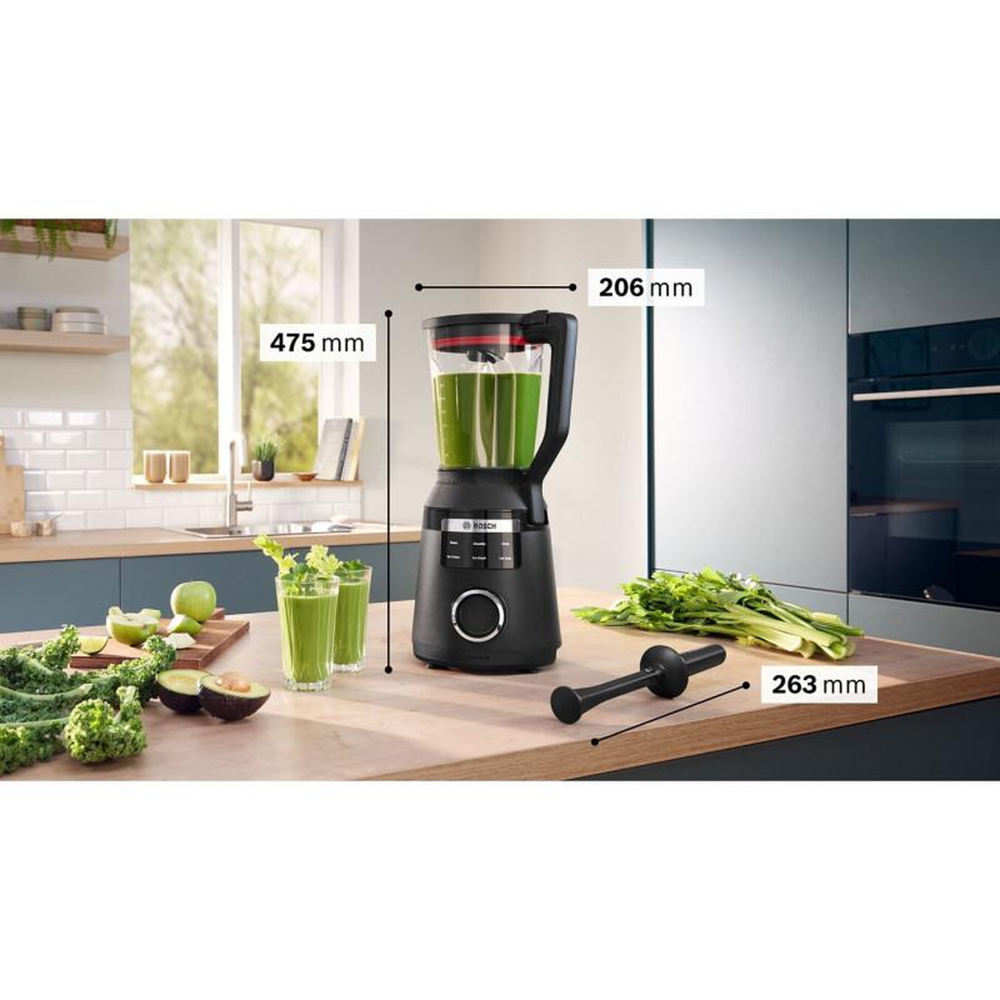 Voir la diapositive 6 : BOSCH Blender vitapower série 6 - noir mmb6654b