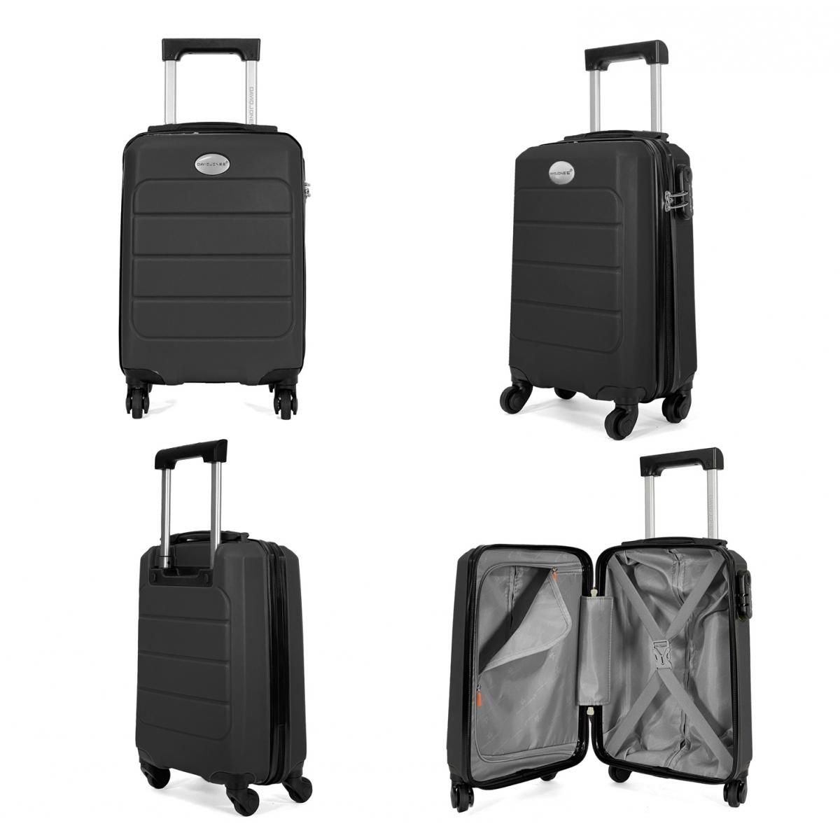 David Jones Lot 2 valises cabines rigides dont une 55cm et une underseat XS 45cm