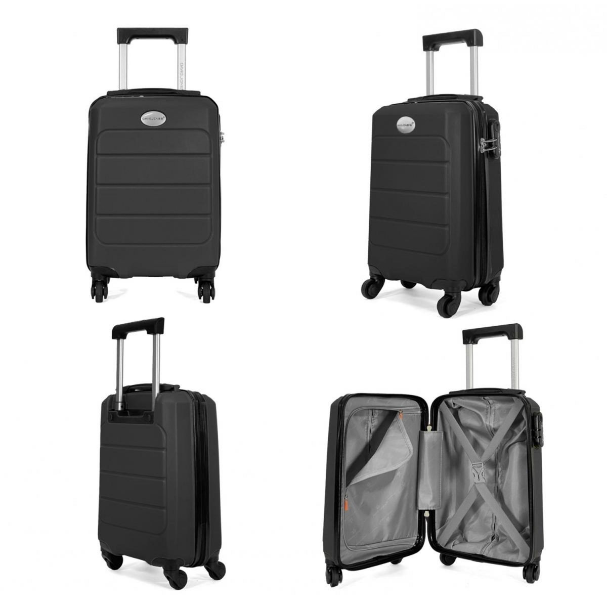 David Jones Lot 2 valises cabines rigides dont une 55cm et une underseat XS 45cm