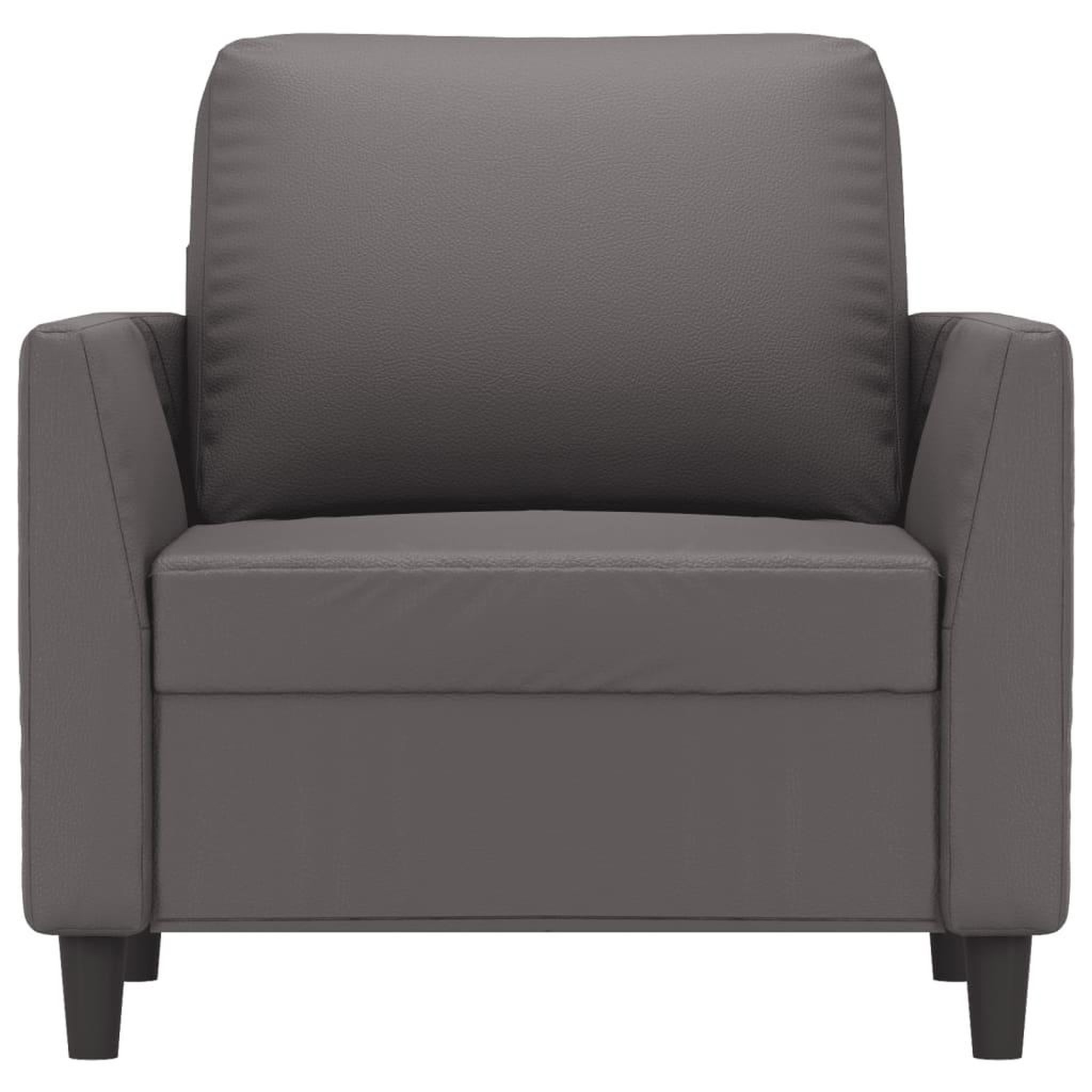 Voir la diapositive 3 : VIDAXL Fauteuil Gris 60 cm Similicuir