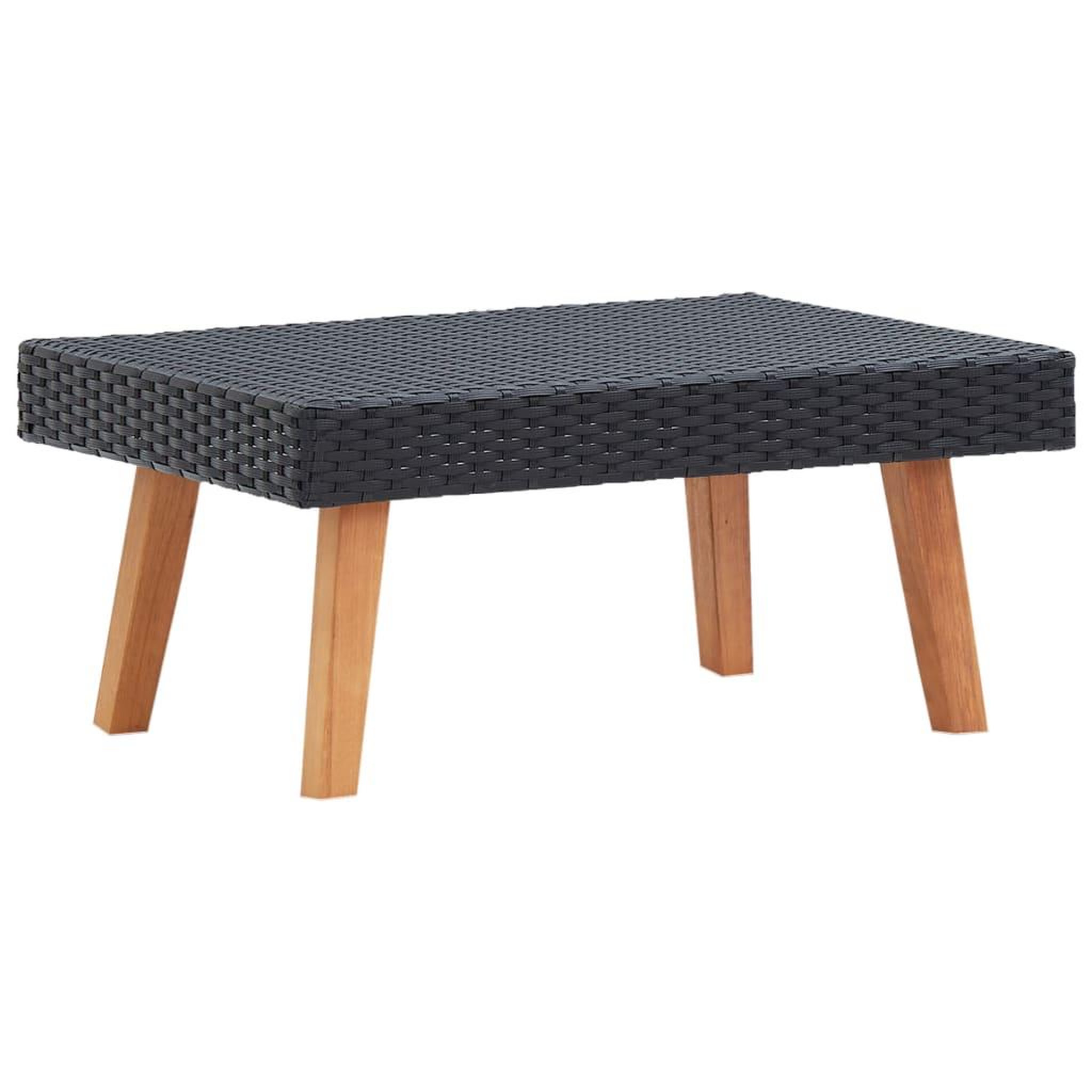 Voir la diapositive 3 : VIDAXL Salon de jardin 2 pcs avec coussins Resine tressee Noir