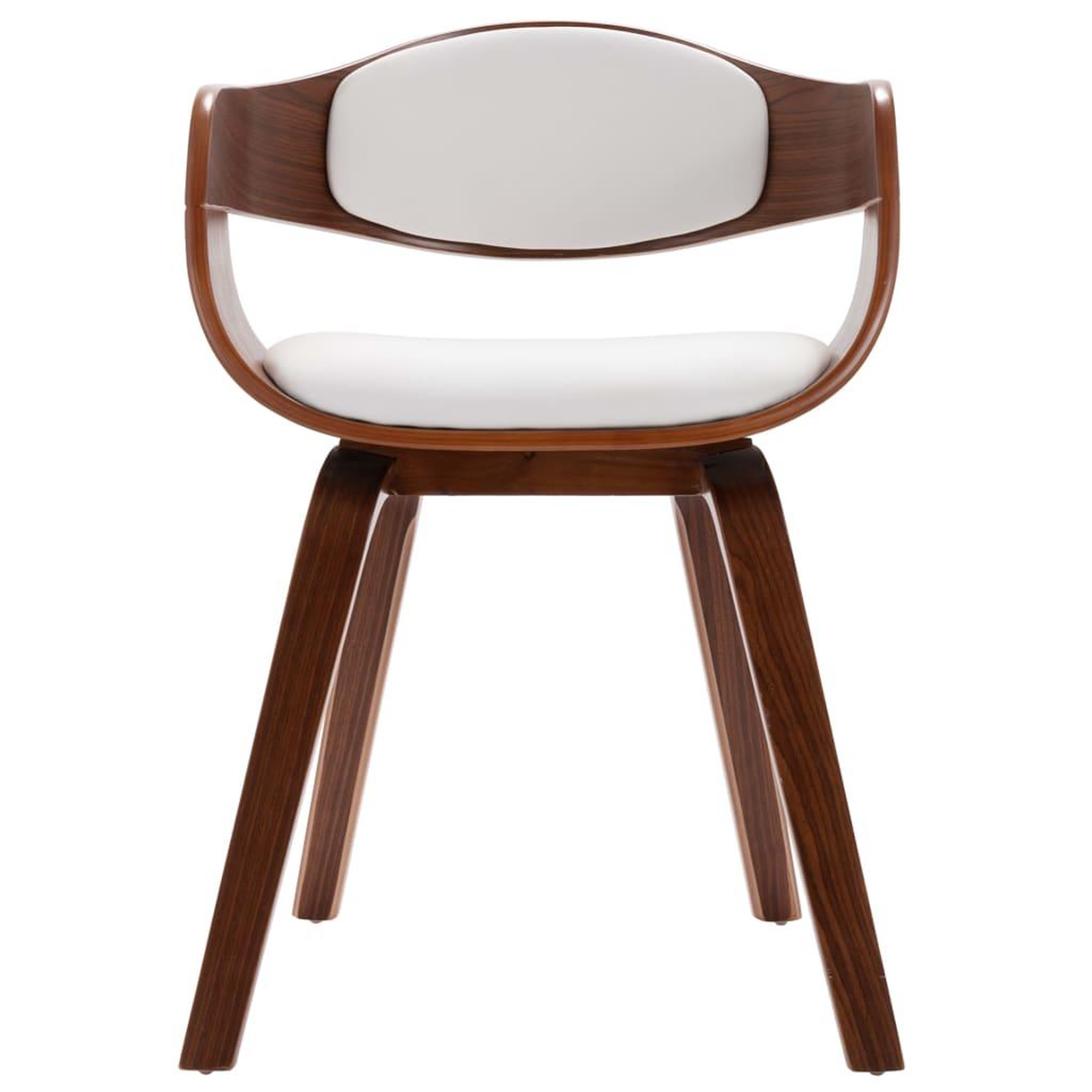 Voir la diapositive 4 : VIDAXL Chaises a manger lot de 2 bois courbe et similicuir