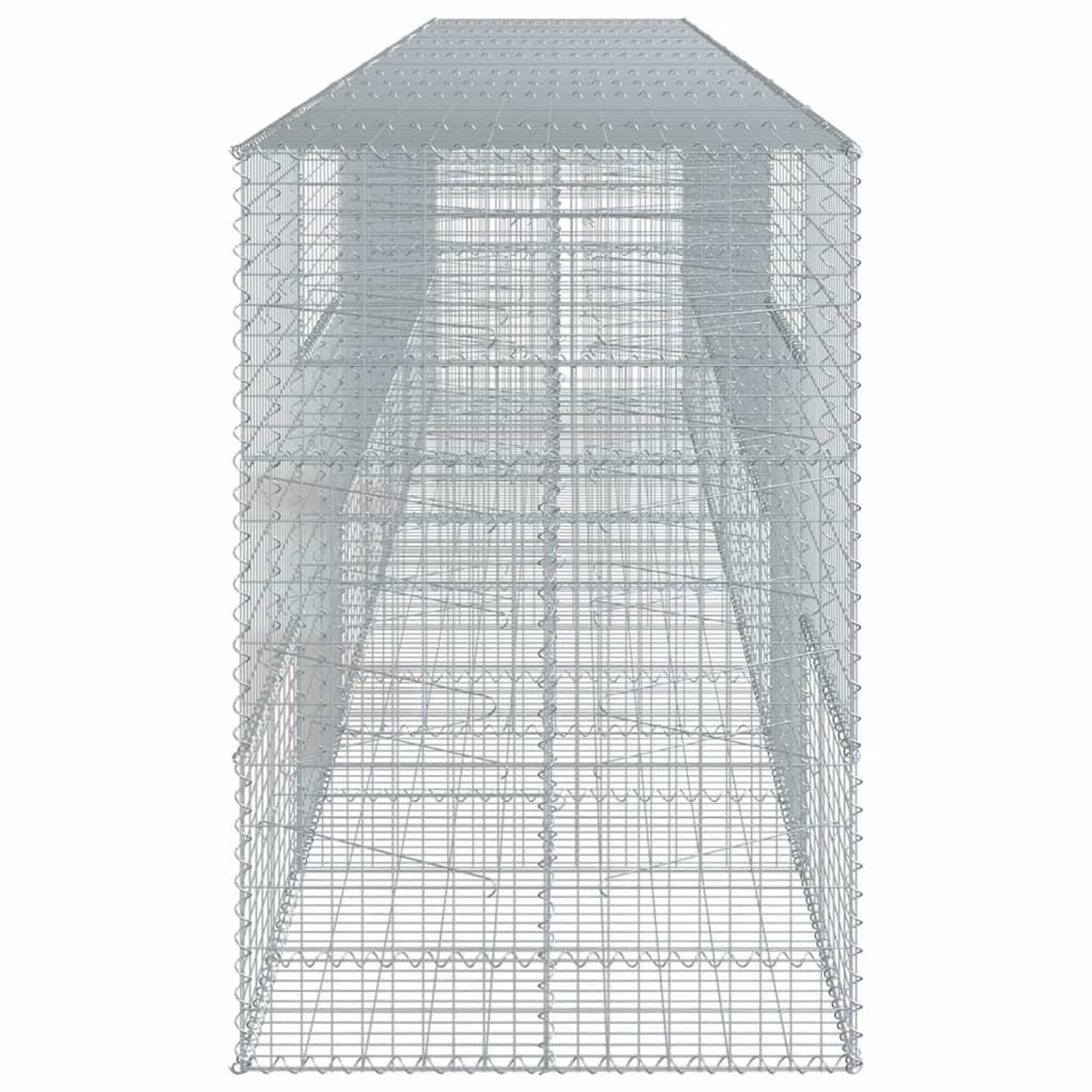 Voir la diapositive 4 : VIDAXL Panier gabion avec couvercle 700x100x150 cm fer galvanise