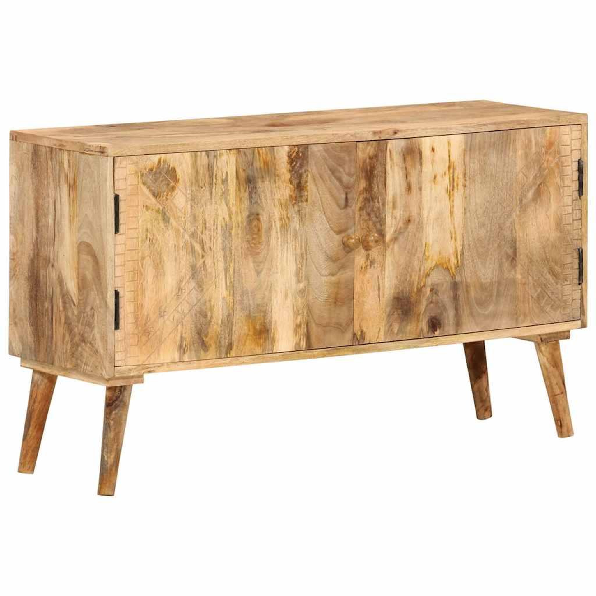 Voir la diapositive 2 : VIDAXL Buffet bois de manguier massif 110x30x60 cm