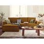 Voir la diapositive 1 : BEST MOBILIER Dellia - canapé d'angle réversible convertible - avec coffre - en velours côtelé - 4 places