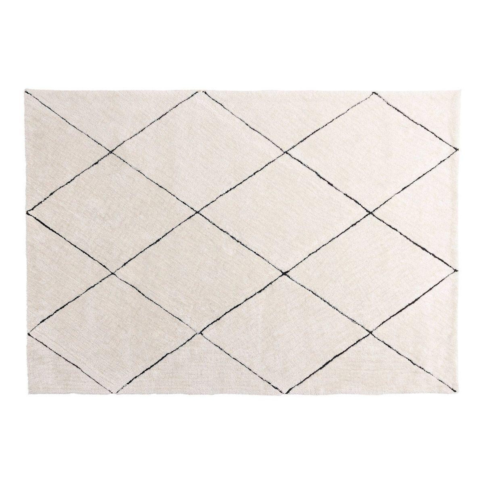 Paris Prix Tapis déco shaggy  patrik  160x230cm blanc