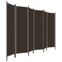 Voir la diapositive 3 : VIDAXL Cloison de separation 6 panneaux Marron 300x180 cm