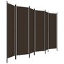 Voir la diapositive 3 : VIDAXL Cloison de separation 6 panneaux Marron 300x180 cm