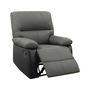 Voir la diapositive 3 : Habitat et Jardin Fauteuil relax  Lincoln  - 90 x 89 x 103 cm - Noir/Gris foncé