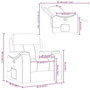 Voir la diapositive 6 : VIDAXL Fauteuil de massage inclinable Gris clair Tissu