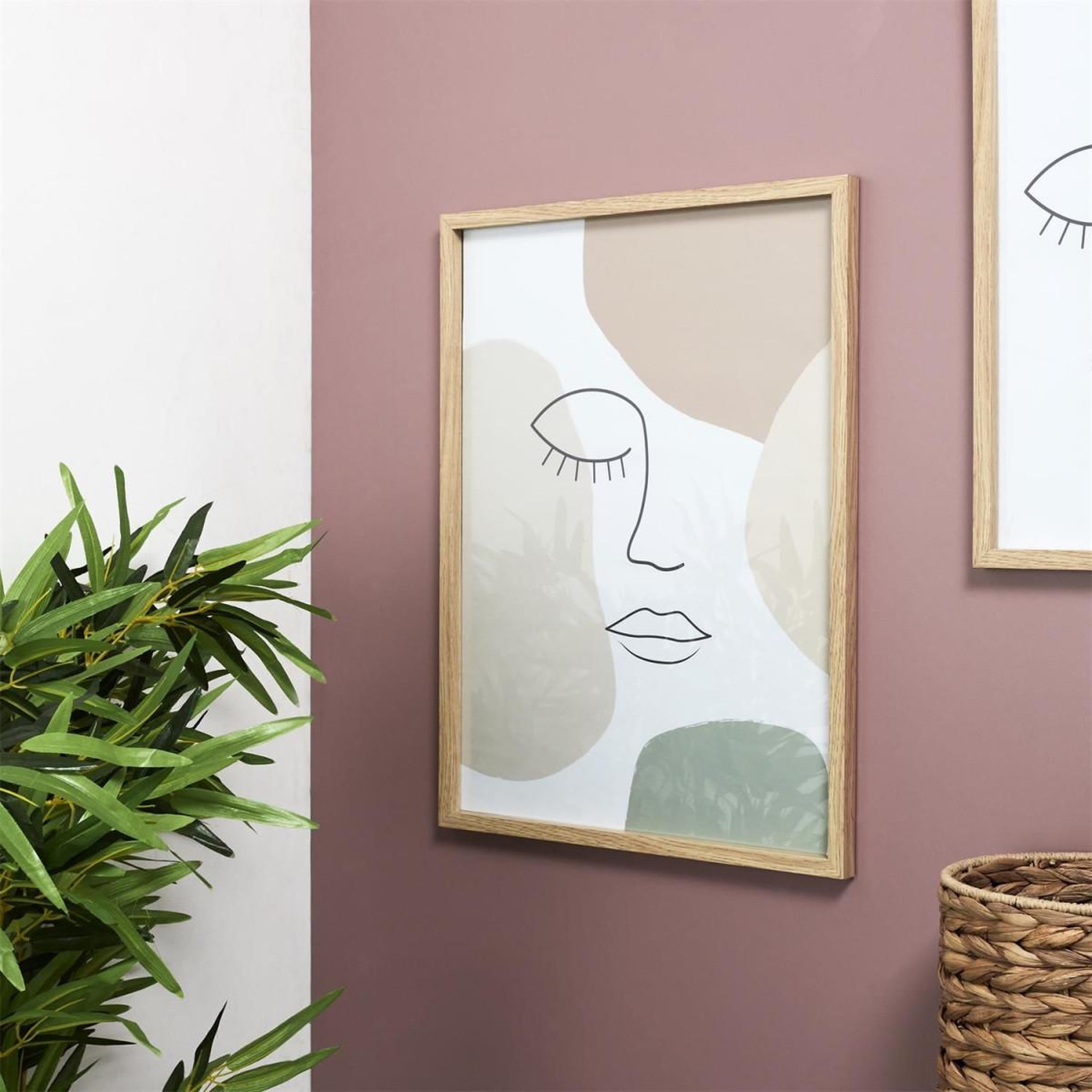 Voir la diapositive 3 : The Home Deco Factory Cadre Déco  Arty  45x60cm Multicolore