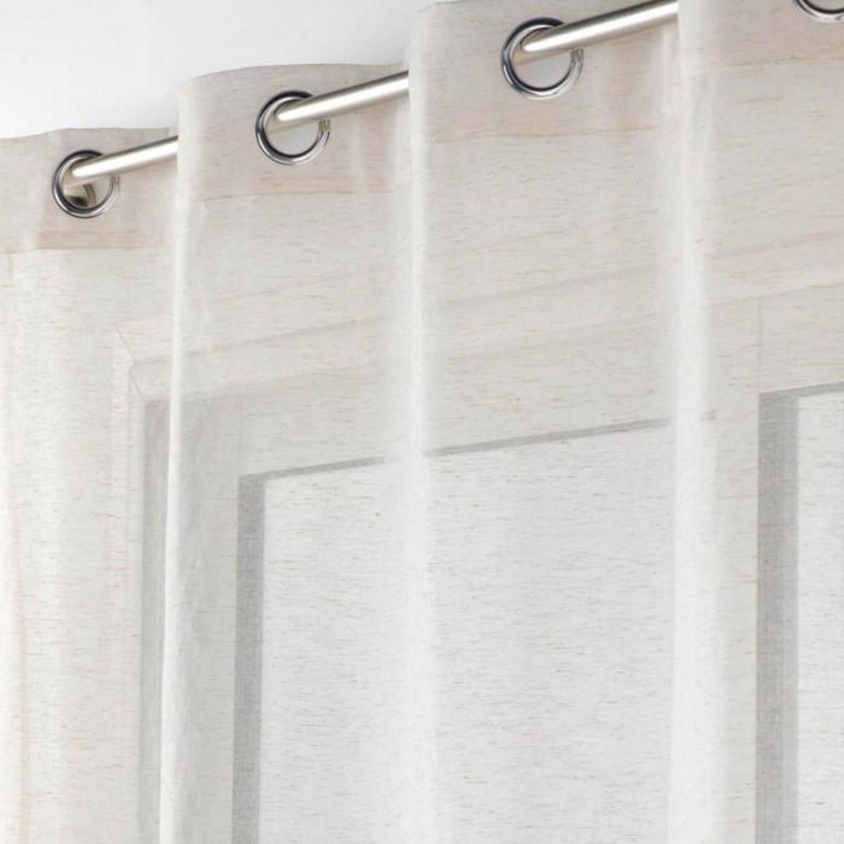 Paris Prix Rideau Voilage à Œillets  Norine  140x240cm Naturel