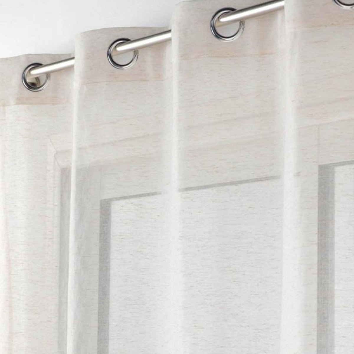 Paris Prix Rideau Voilage à Œillets  Norine  140x240cm Naturel