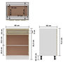 Voir la diapositive 6 : VIDAXL Armoire de plancher a tiroir Chene sonoma Bois d'ingenierie