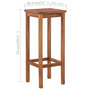 Voir la diapositive 5 : VIDAXL Table et chaises de bar 3 pcs Bois d'acacia massif