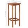 Voir la diapositive 5 : VIDAXL Table et chaises de bar 3 pcs Bois d'acacia massif