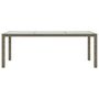 Voir la diapositive 3 : VIDAXL Table de jardin Gris 190x90x75 cm Verre trempe/resine tressee