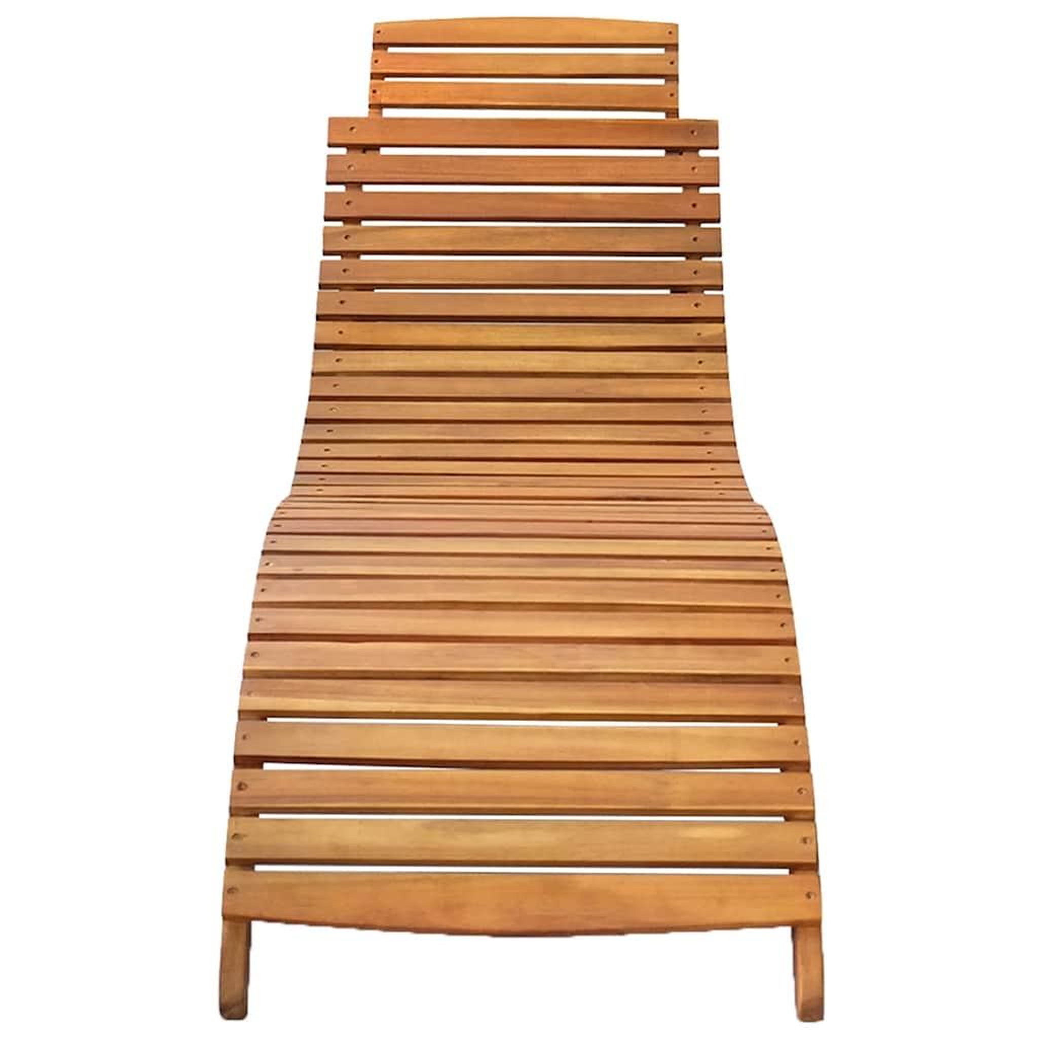 Voir la diapositive 3 : VIDAXL Chaises longues lot de 2 avec coussins Bois d'acacia solide