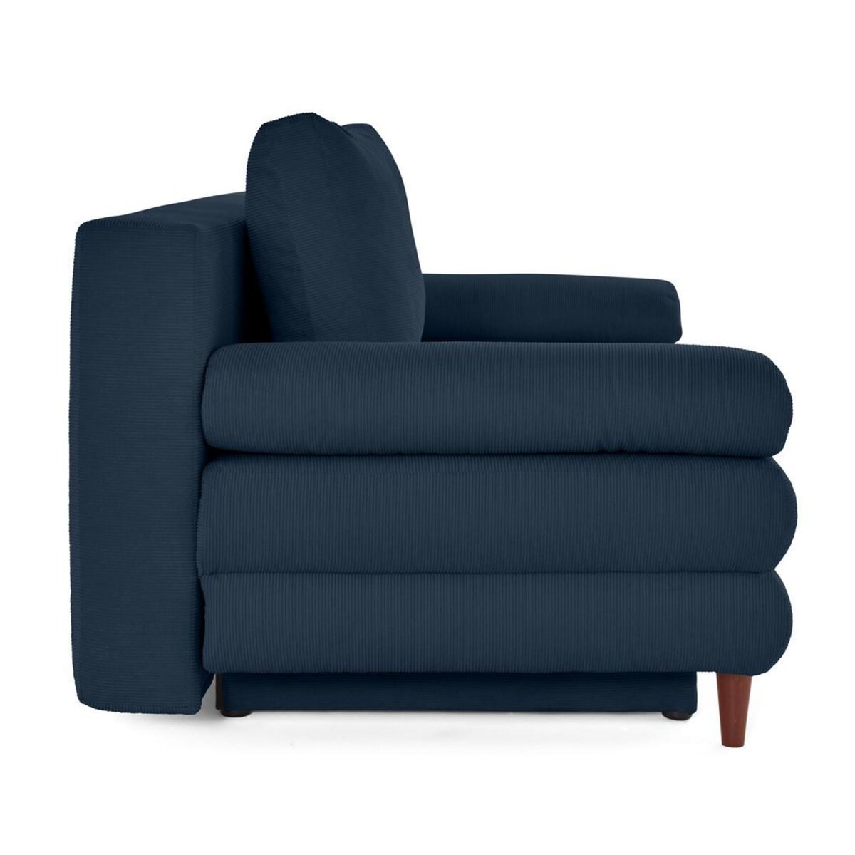 BEST MOBILIER Wonder - canapé 3 places convertible avec coffre en velours côtelé