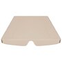 Voir la diapositive 4 : VIDAXL Toit de rechange de balançoire beige 150/130x105/70 cm