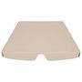 Voir la diapositive 4 : VIDAXL Toit de rechange de balançoire beige 150/130x105/70 cm
