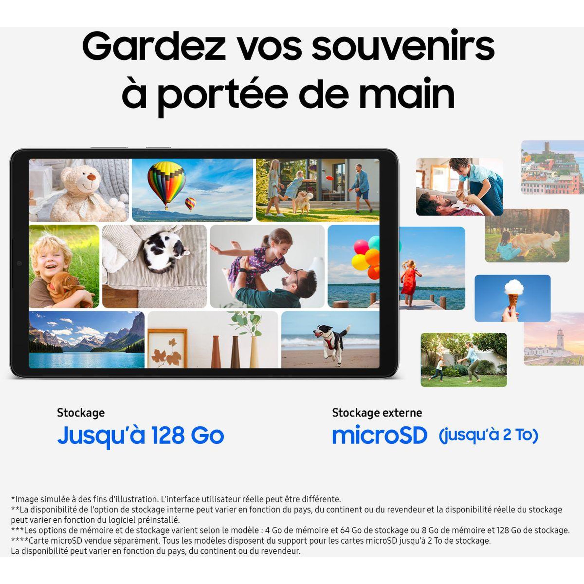 Voir la diapositive 4 : Samsung Tablette android galaxy tab a11 5g 64go gris