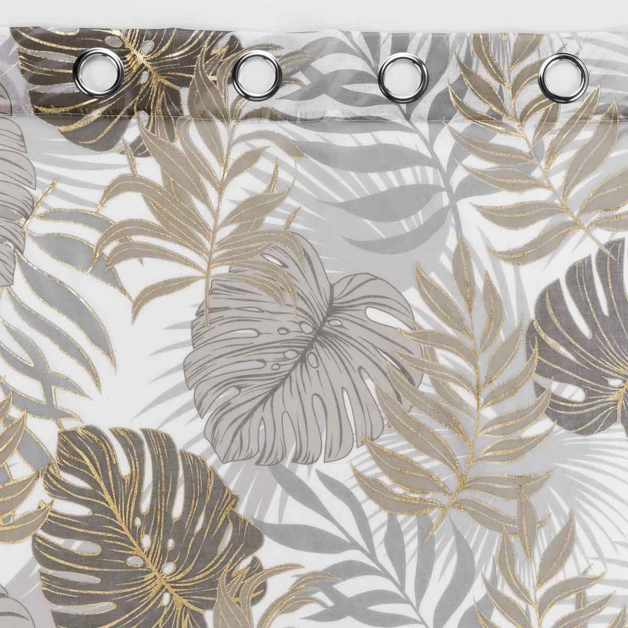Voir la diapositive 3 : Douceur d'Intérieur Rideau voilage à œillets  mogador  140x240cm beige
