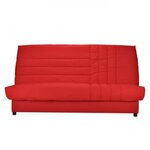 BULTEX COMFORT BULTEX Banquette clic-clac 3 places - Tissu rougeL 192 x P 95 cm - BEIJA