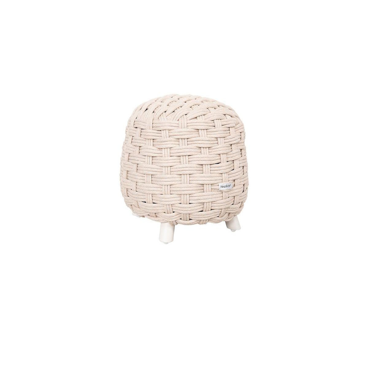 HESPERIDE Pouf Obbae pour salon de jardin, en maille synthétique lin - Hespéride