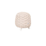HESPERIDE Pouf Obbae pour salon de jardin, en maille synthétique lin - Hespéride