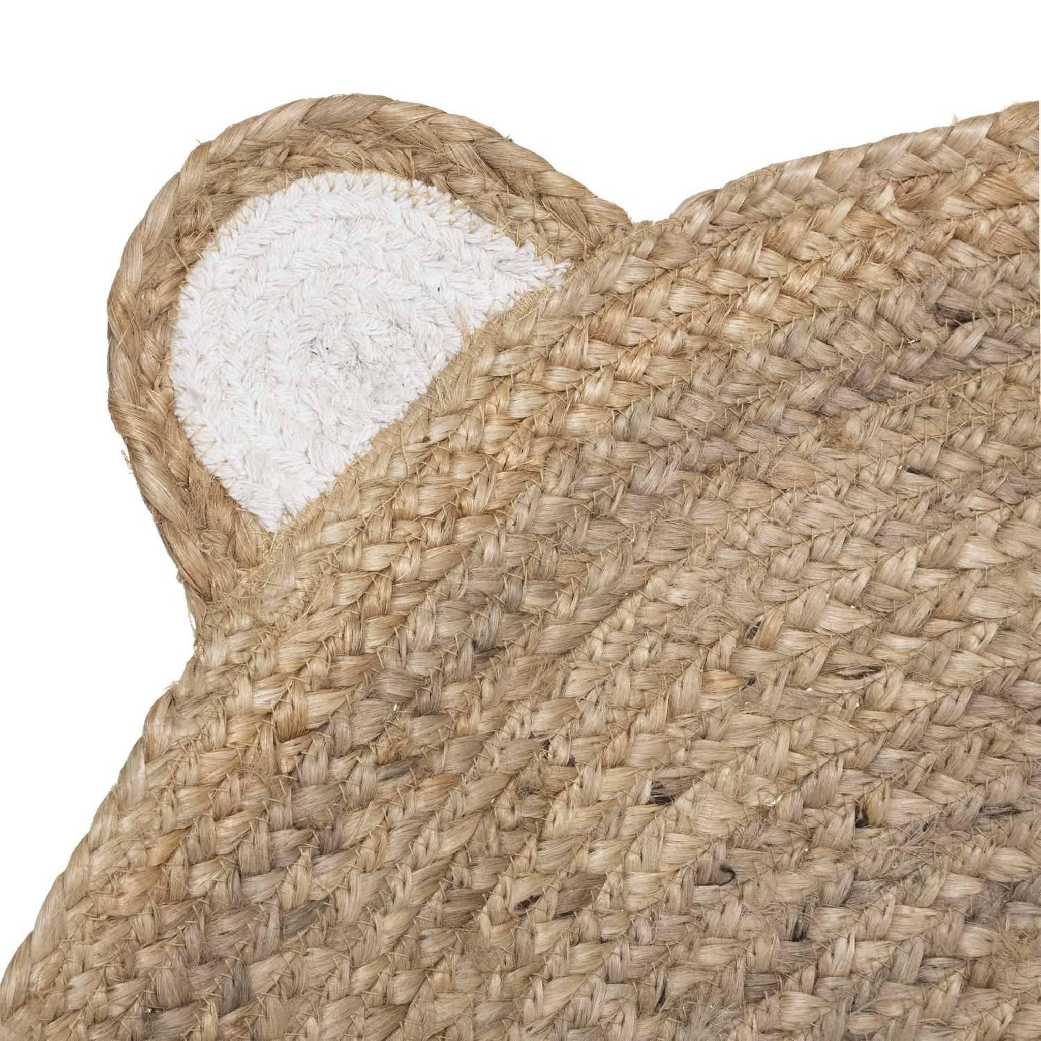 Voir la diapositive 6 : Atmosphera Kids Tapis enfant rond ourson - diam 100 cm - jute