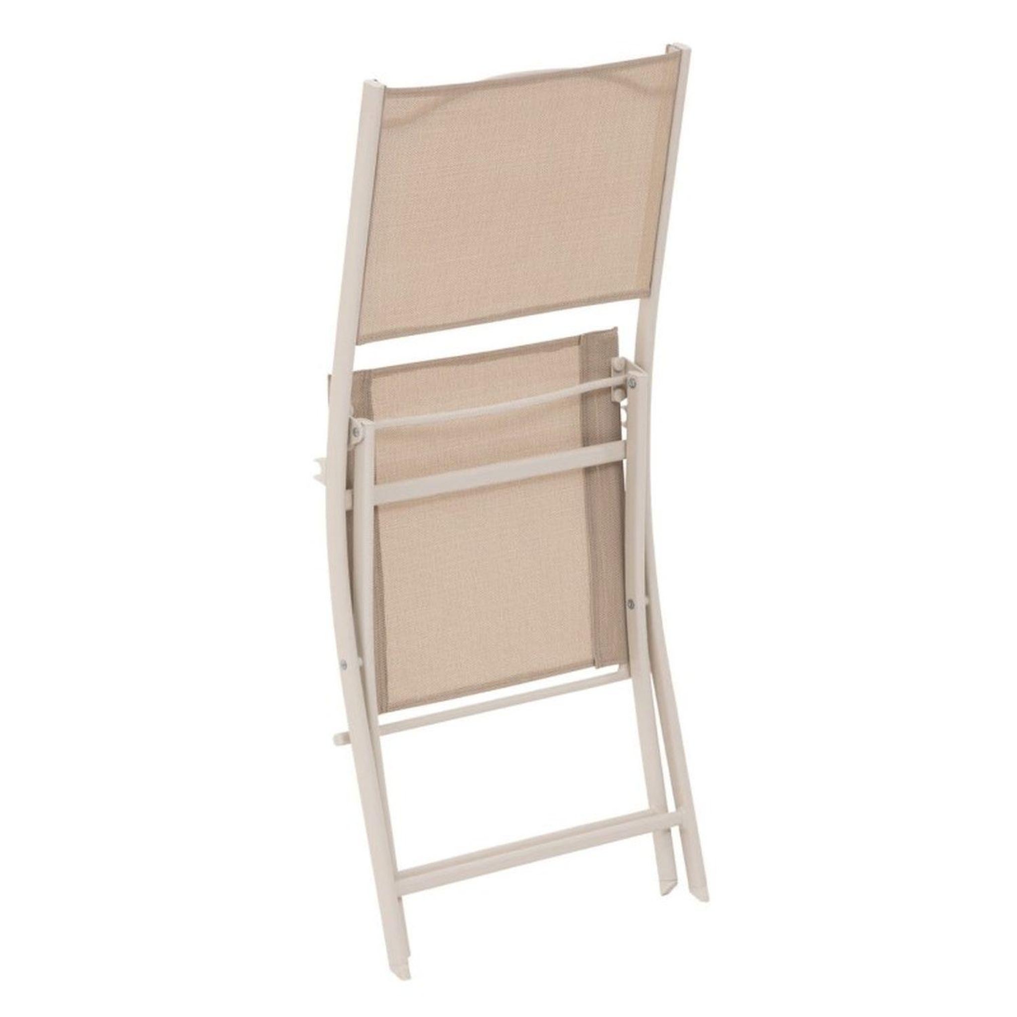 Voir la diapositive 4 : TOILINUX Lot de 4 Chaises de jardin pliables Modula