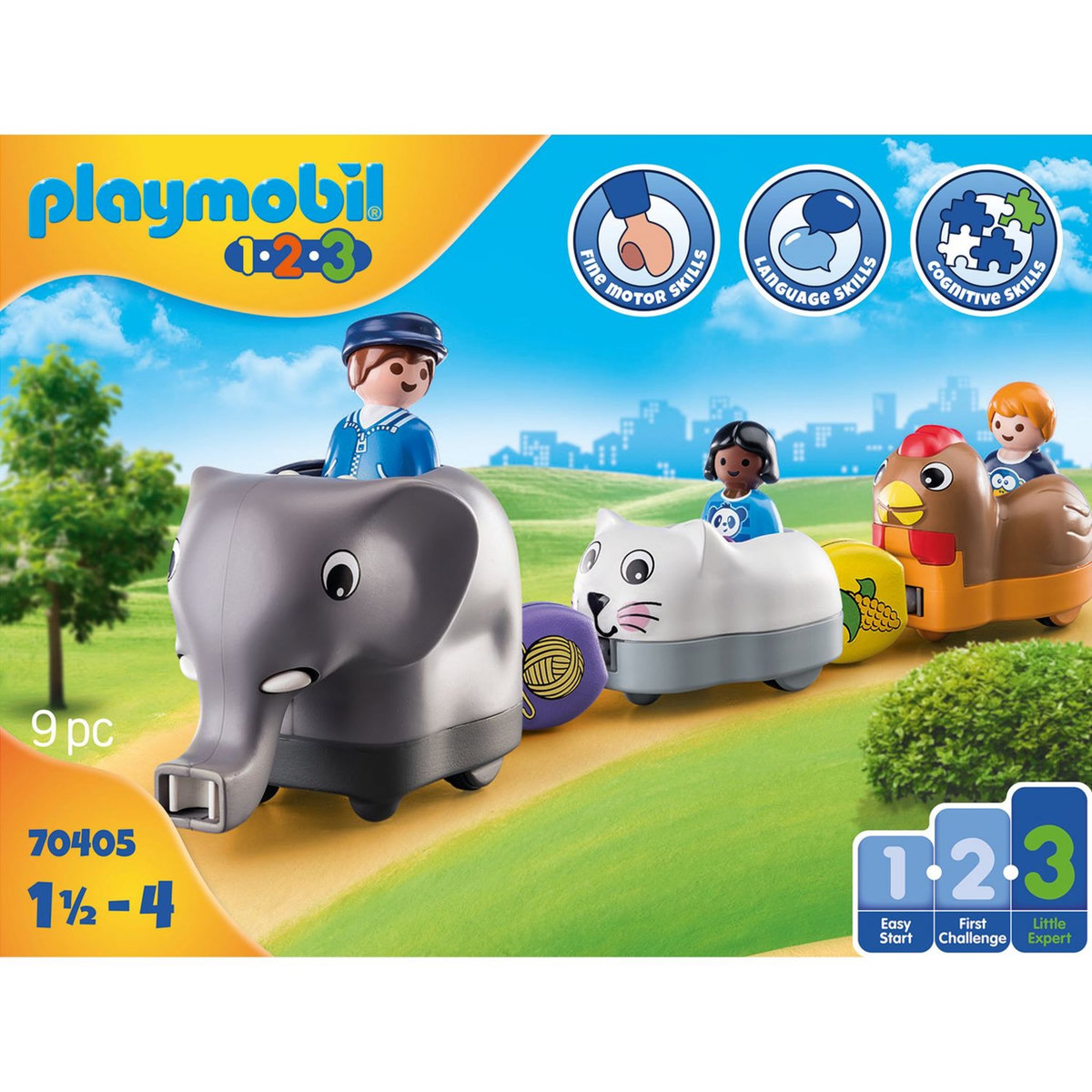 PLAYMOBIL 70405 1.2.3 - Train des animaux 