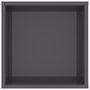 Voir la diapositive 5 : VIDAXL Meuble TV mural Gris brillant 102x35x35 cm Bois d'ingenierie