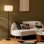 Voir la diapositive 5 : ATMOSPHERA Lampadaire en Coton  Tobie  37cm Blanc & Noir