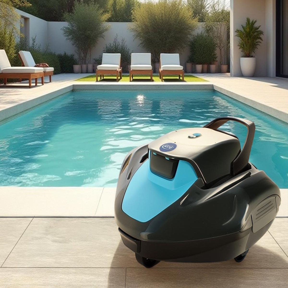 WETRUNNER Robot de piscine sans fil Moovo TM 90 - Wetrunner