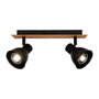 Voir la diapositive 3 : OSTARIA Rampe 2 spots orientables Atelier noir
